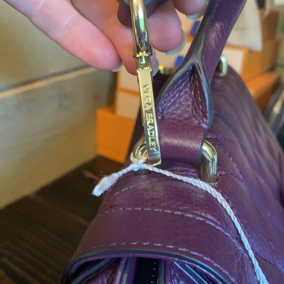 NWT Vera Bradley Quilted Stella Satchel Aubergine - Picture 4 of 17